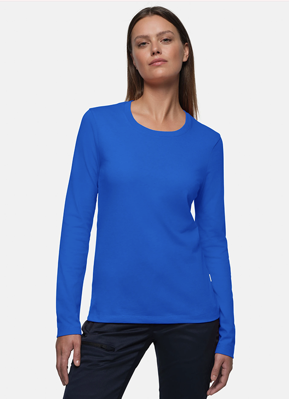 HAKRO Damen Longsleeve blau