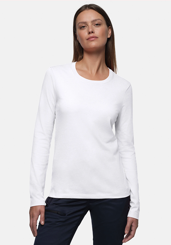 HAKRO Damen Longsleeve weiss