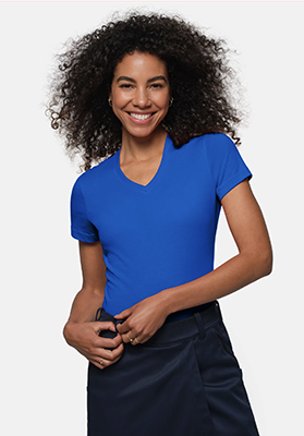 HAKRO Damen T-Shirt blau