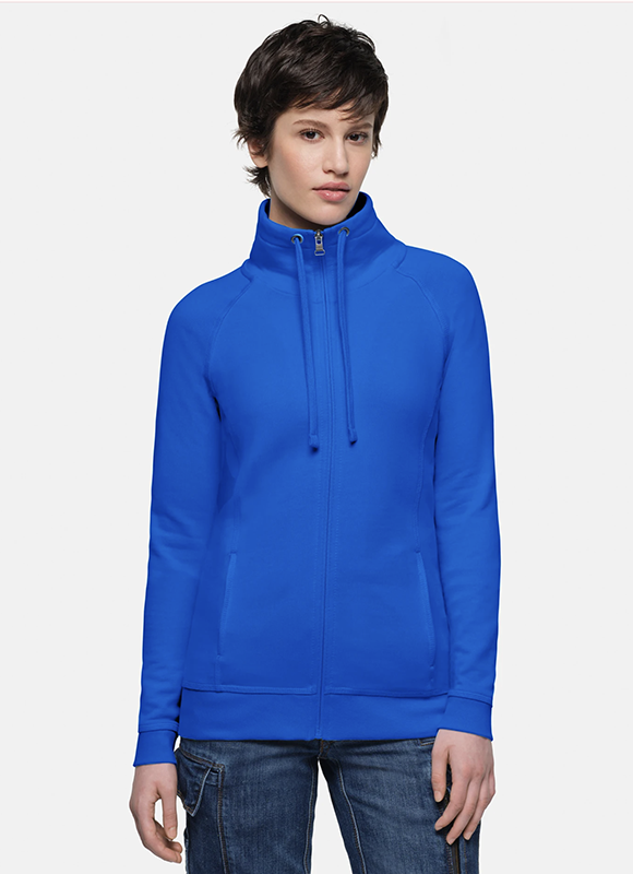 HAKRO Damen Sweatjacke blau